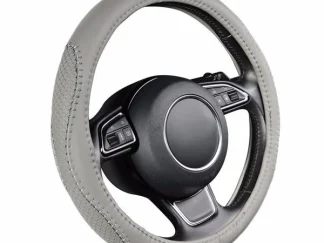 STEERING WHEEL COVER LIGHT GREY AUTO COLLEGE.