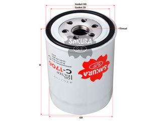 FUEL FILTER FC-1706 PN17-13-ZA5A, PN47-13ZA5, K710-23-570, QK710-23-570A SAKURA, APPLICABLE FOR MAZDA.