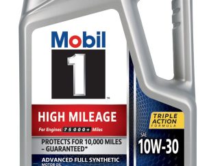Mobil 1 SAE 10W-30 High Mileage Advanced Full Synthetic 5 U.S. Qrt / 4.73L