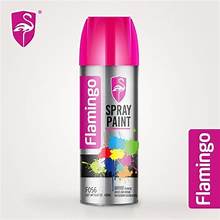 FLAMINGO SPRAY PAINT F056 NET WT 8.47 0Z 450ML.