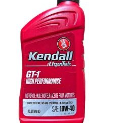 KENDALL GT-1 HIGH PERFORMANCE. DIESEL ENGINE OIL/ HUILE POUR MOTEURS DIESEL. SAE 10W-40. 1U.S QT (946ml).ML).