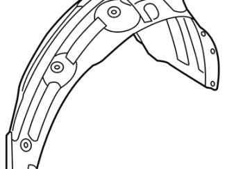 CRB, LINER A- FENDER (REAR WHEEL LEFT SIDE). PART NUMBER: 86821-D3000/ FITMENT FOR: HYUNDAI TUCSON (TL) 16-