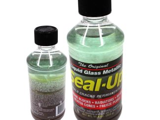 Liquid Glass Metallic. Seal-Up. Engine Blocks, Radiators, Heads, Heater Cores, Freeze Plugs 11.4 0Z/ (323)g. Seals cracks permanently.