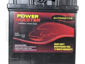 POWER MASTER BATTERY- NS40R- CRANKING AMPS- 470. 16 MONTHS WARRANTY.