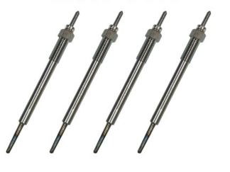 GENUINE- GLOW PLUGS- PN#: 36710-2F100QQH. FOR: SANTA FE- IX35- KIA SPORTAGE. (4 SET).